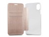 IPhone XR CG MOBILE GUESS IRIDESCENT PU Leather Rose Gold Book Case Flip Cover